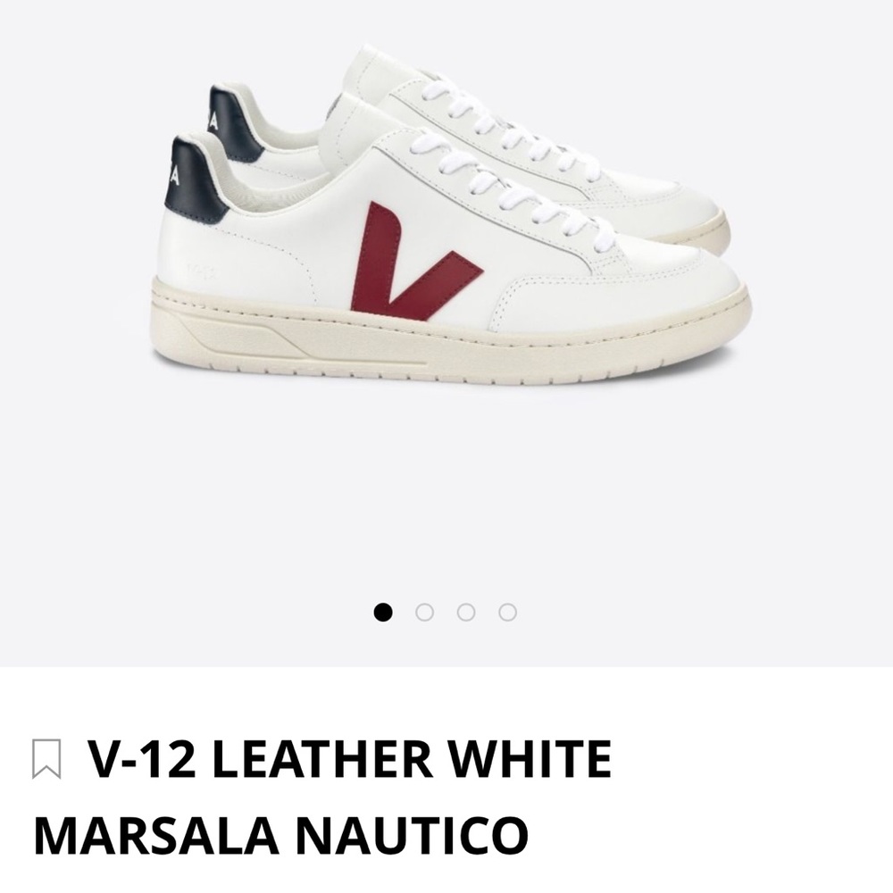 Like new in box V-12 leather white Marsala Nautico